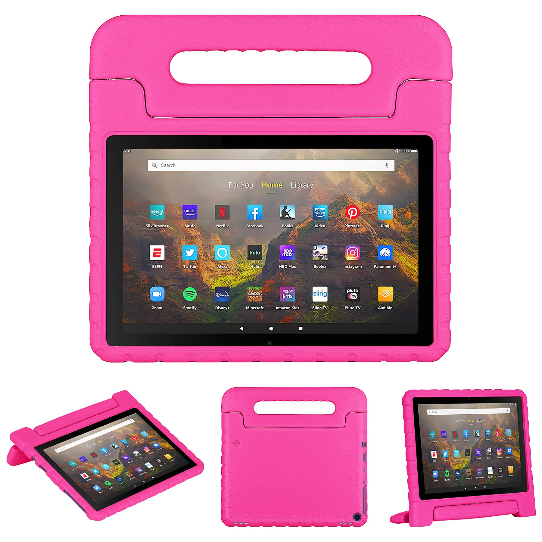 Amazon.co.jp: Fire HD 10 タブレットケース ハンドル付き (第11世代